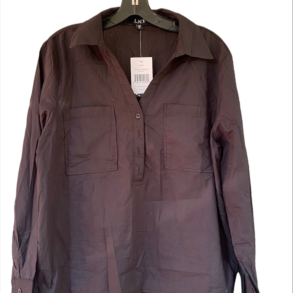 Women’s Popover blouse size XL. New with tag Color Black